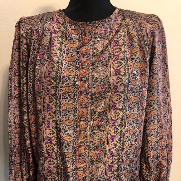 Silky 1970s vintage blouse. - Picture 1 of 10